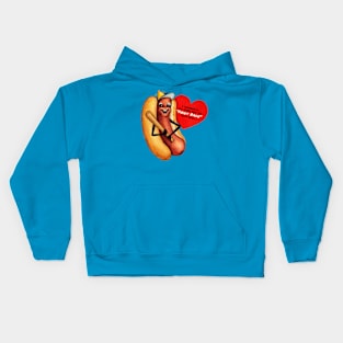 Valentine Hot Dog Kids Hoodie